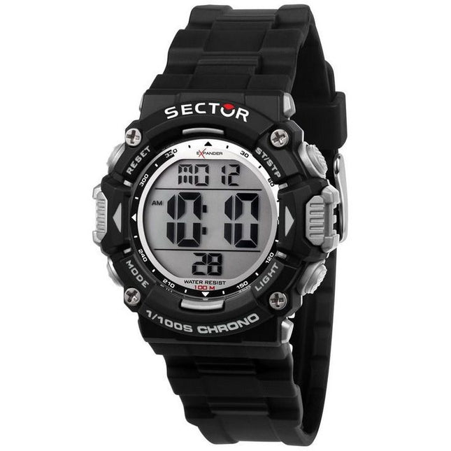 Sector EX-32 Digital Black Polyurethane Strap Quartz R3251544001 100M Mens Watch
