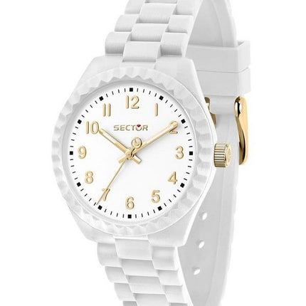 Sector Diver Just Time Plastic Strap White Dial Quartz R3251549501 Womens Watch