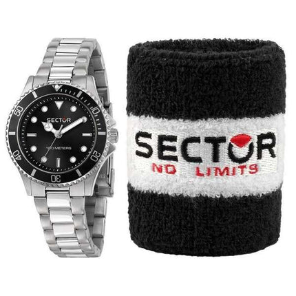 Sector 230 Black Dial Stainless Steel Quartz R3253161529 100M Women's Watch
