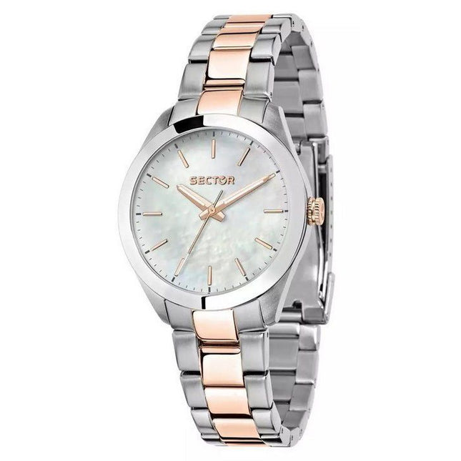 Sector 220 Just Time Two Tone Stainless Steel Mother Of Pearl Dial Quartz R3253588520 Womens Watch