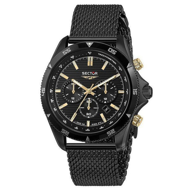 Sector 650 Chronograph Stainless Steel Black Dial Quartz R3273631005 100M Mens Watch