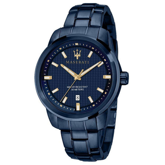 Maserati Blue Edition Blue Dial Stainless Steel Quartz R8853141002 Mens Watch