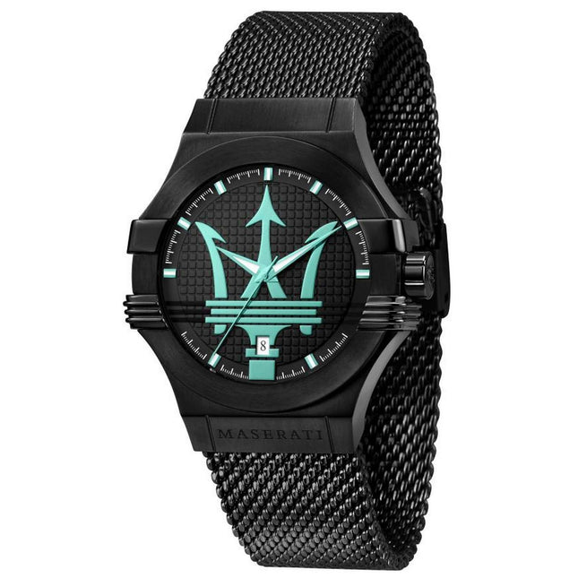Maserati Aqua Edition Black Dial Stainless Steel Quartz R8853144002 100M Mens Watch