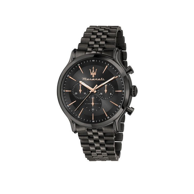 Maserati Epoca Limited Edition Chronograph Stainless Steel Black Dial Quartz R8873618019 100M Men's Watch