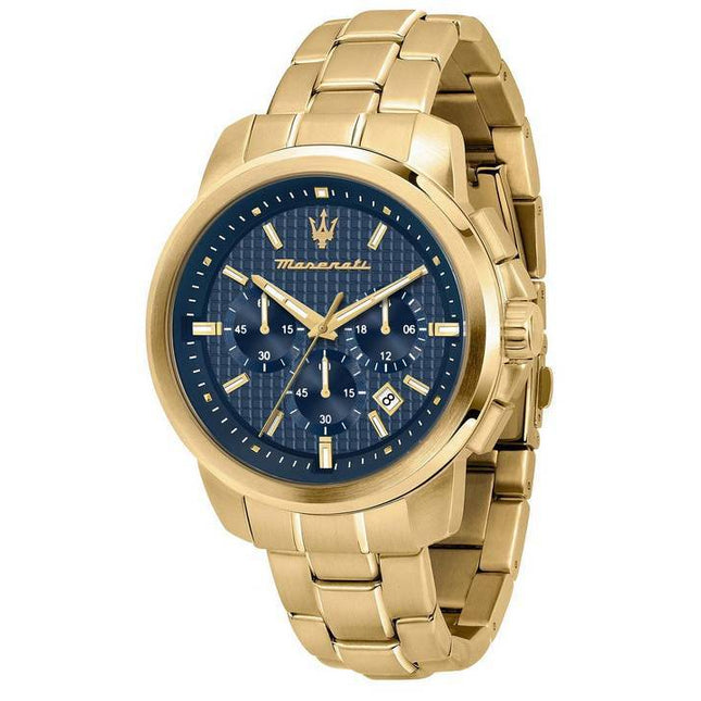 Maserati Successo Chronograph Blue Dial Quartz R8873621021 Mens Watch