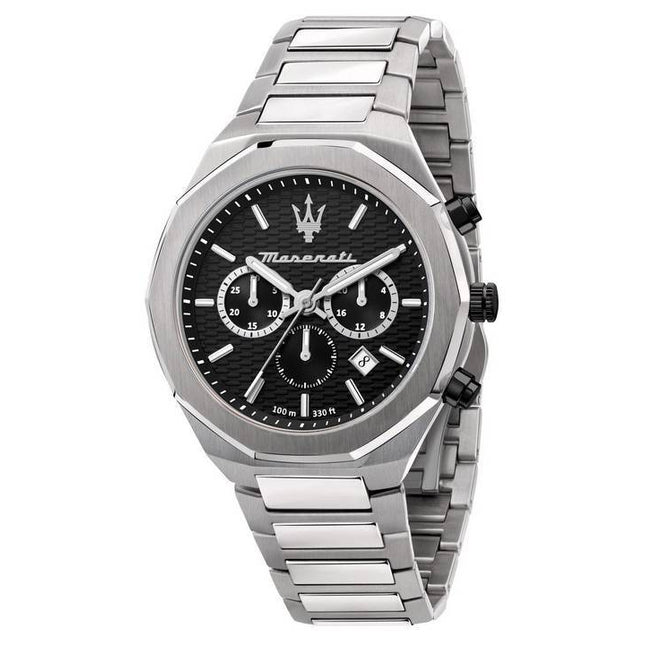 Maserati Stile Chronograph Black Dial Quartz R8873642004 100M Mens Watch