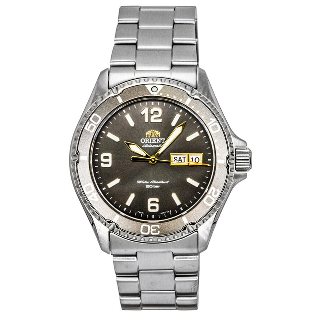Orient Mako Stainless Steel Grey Dial Automatic Diver's RA-AA0819N09C 200M Men's Watch