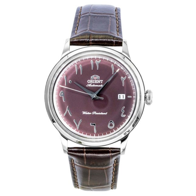 Orient Classic Bambino Leather Strap Bordeaux Dial Automatic RA-AC0037R Men's Watch