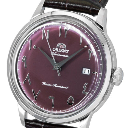 Orient Classic Bambino Leather Strap Bordeaux Dial Automatic RA-AC0037R Men's Watch