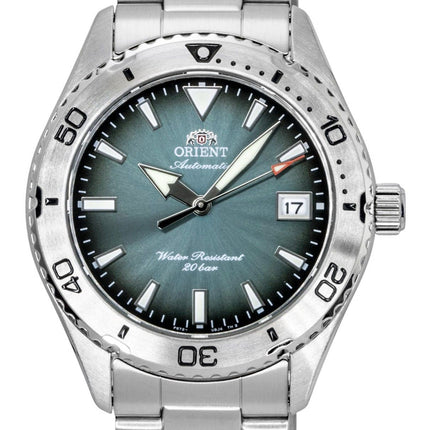 Orient Mako Sport Stainless Steel Green Dial Automatic Diver's RA-AC0Q13E 200M Men's Watch