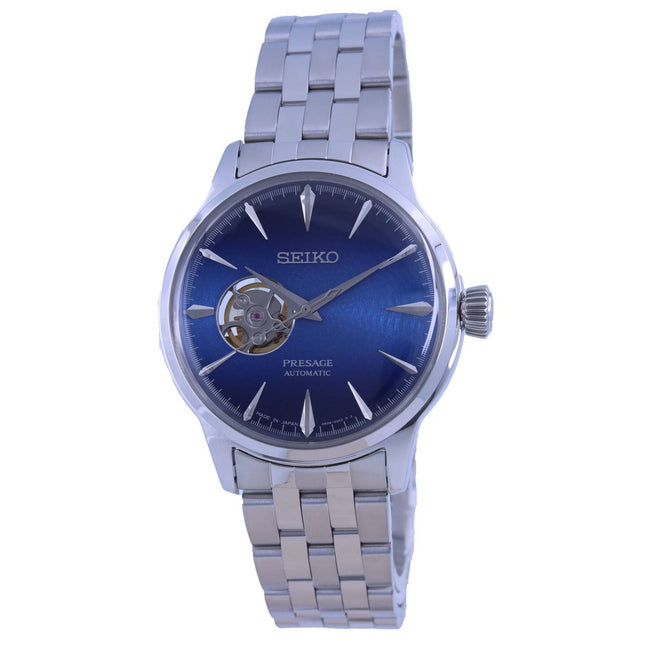 Refurbished Seiko Presage Cocktail Time Blue Acapulco Open Heart Automatic SSA439J1 Men's Watch
