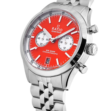 Ratio Street Racer Chronograph RTC015 200M Red Reverse Panda Dial Limited Edition Watch
