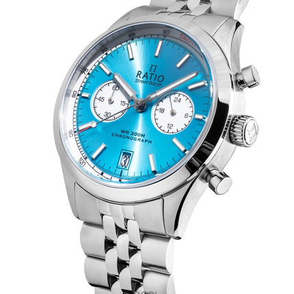 Ratio Street Racer Chronograph RTC018 200M Sunray Blue Reverse Panda Dial Limited Edition Watch