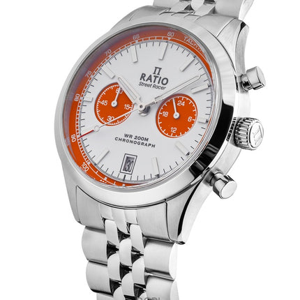 Ratio Street Racer Chronograph RTC026 200M Orange Panda Dial Limited Edition Watch