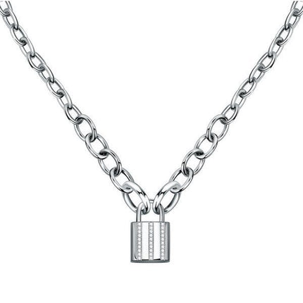 Morellato Abbraccio Stainless Steel And Bronze Necklace SAUB01 For Women
