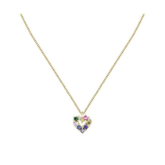 Morellato Colori Gold Tone Stainless Steel Necklace SAVY06 For Women