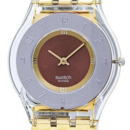 Swatch Skin Tri Gold Quartz SFK240A Women's Watch