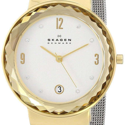 Skagen Leonora Silver Dial Swarovski Crystal Mesh Bracelet SKW2002 Women's Watch