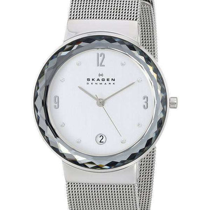 Skagen Leonora Quartz Steel Mesh Crystals SKW2004 Women's Watch