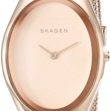 Skagen Madsen Rose Matte Dial Rose Gold-Tone Mesh Bracelet SKW2299 Women's Watch
