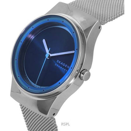 Skagen Sol Stainless Steel Mesh Ocean Blue Dial Solar Powered SKW3024 Womens Watch