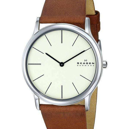 Skagen Theodor Quartz Stainless Steel Beige Dial SKW6083 Men's Watch