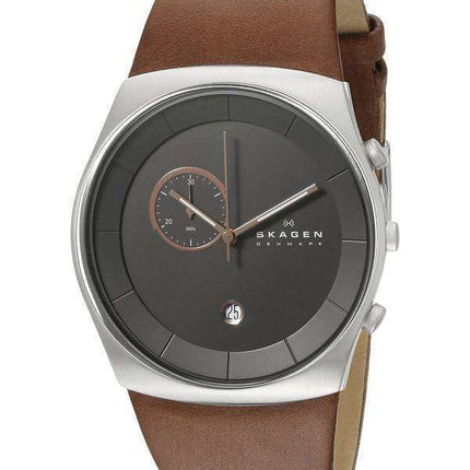 Skagen Havene Chronograph Quartz Leather Strap SKW6085 Men's Watch