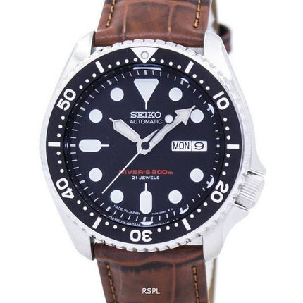 Seiko Automatic Diver's Ratio Brown Leather SKX007J1-LS7 200M Men's Watch