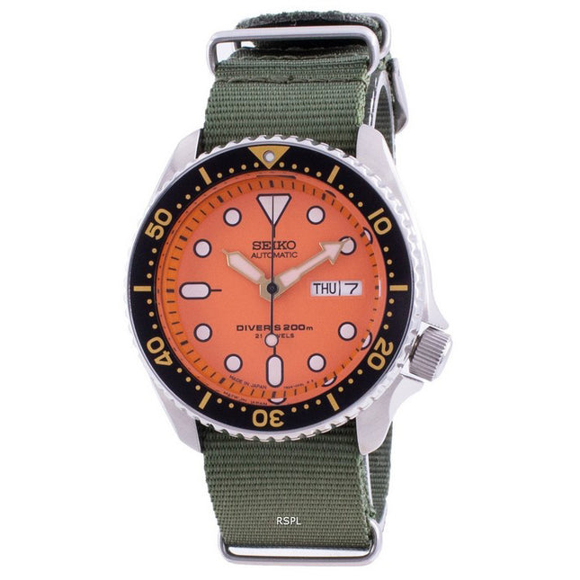 Seiko Automatic Divers SKX011J1-var-NATO9 200M Japan Made Mens Watch
