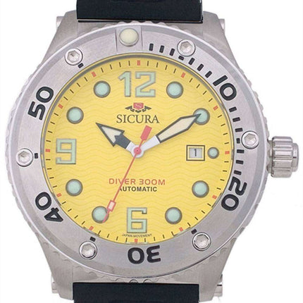 Sicura Automatic Diver's 300M Crystal SM606PY Men's Watch