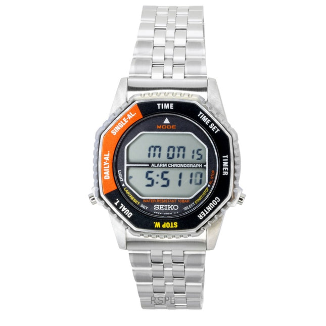 Seiko Rotocall Digital Chronograph Stainless Steel Quartz SMGG19P1 100M Men's Watch