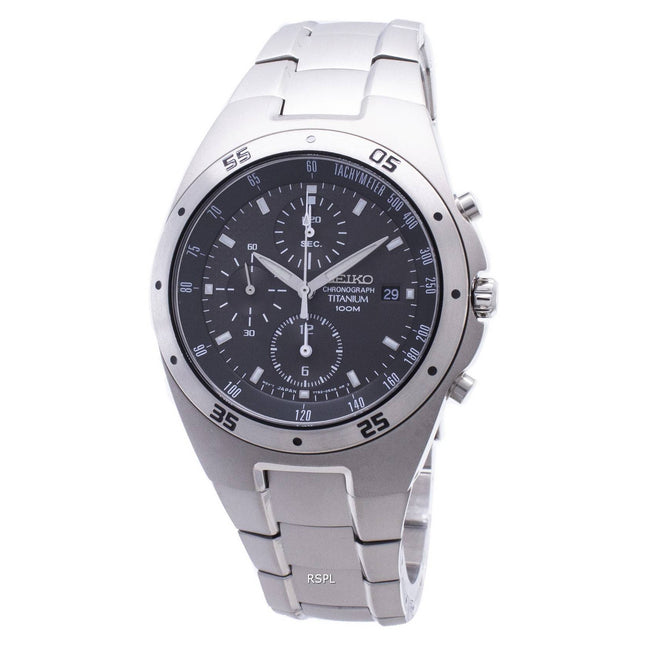 Refurbished Seiko Titanium Chronograph SND419 SND419P1 SND419P Men's Watch