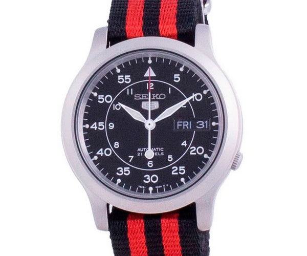 Seiko Military SNK809K2-var-NATOS15 Automatic Nylon Strap Men's Watc