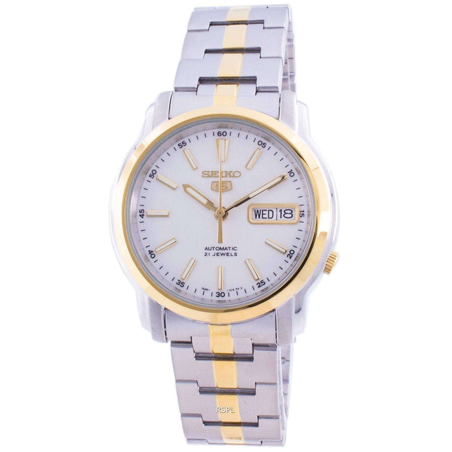 Seiko 5 Automatic White Dial SNKL84 SNKL84K1 SNKL84K Men's Watch