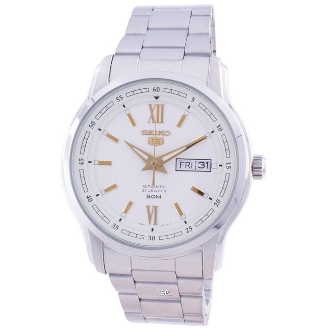 Refurbished Seiko 5 Automatic White Dial SNKP15 SNKP15K1 SNKP15K Men's Watch