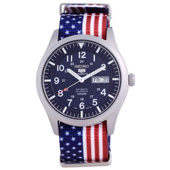 Seiko 5 Sports Automatic Polyester SNZG11K1-var-NATO27 100M Mens Watch