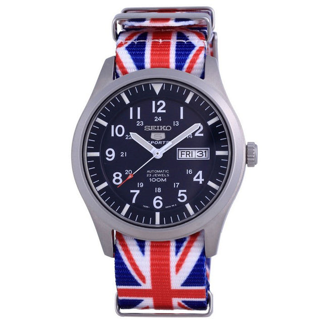 Seiko 5 Sports Automatic Polyester SNZG11K1-var-NATO28 100M Mens Watch