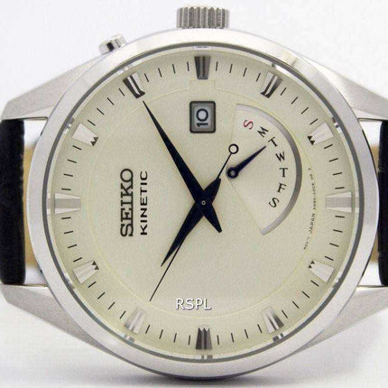 Refurbished Seiko Kinetic Leather Strap SRN071 SRN071P1 SRN071P Men's Watch