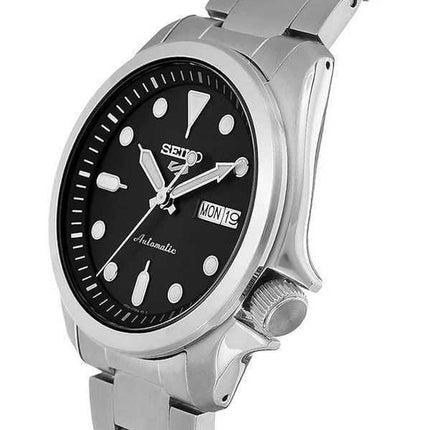 Refurbished Seiko 5 Sports Black Dial Automatic SRPE55 SRPE55K1 SRPE55K 100M Men's Watch