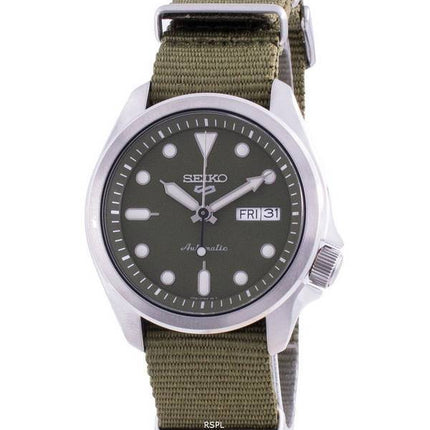 Refurbished Seiko 5 Sports Green Dial Nylon Strap Automatic SRPE65 SRPE65K1 SRPE65K 100M Men's Watch