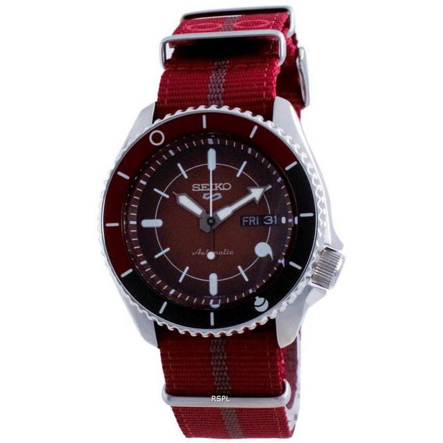 Seiko 5 Sports Sarada Uchiha Limited Edition Automatic SRPF67 SRPF67K1 SRPF67K 100M Mens Watch