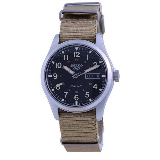 Seiko 5 Sports Field Black Dial Automatic SRPG35 SRPG35K1 SRPG35K 100M Mens Watch
