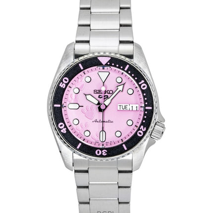 Seiko 5 Sports SKX Pink Panther Limited Edition Stainless Steel Pink Dial Automatic SRPM07K1 100M Unisex Watch