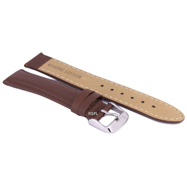 Brown Ratio Brand Leather Strap 18mm