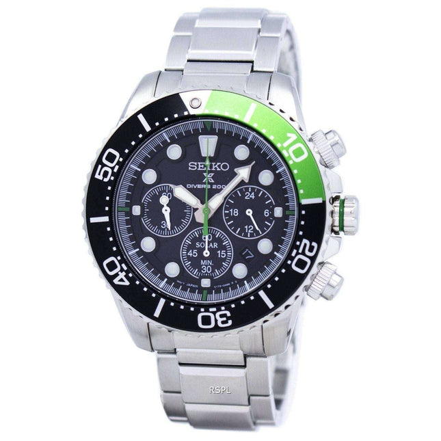 Refurbished Seiko Prospex Diver's Solar Chronograph 200M SSC615 SSC615P1 SSC615P Men's Watch