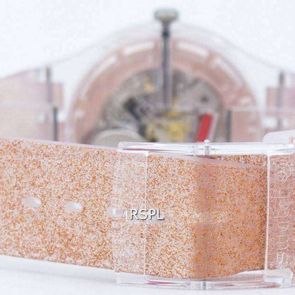 Swatch Originals Pink Glistar Quartz SUOK703 Unisex Watch