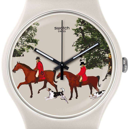 Swatch Originals Red Jacket Analog Quartz SUOT103 Unisex Watch