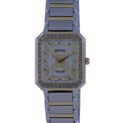 Seiko Discover More Two Tone Stainless Steel Solar SUP452 SUP452P1 SUP452P Womens Watch