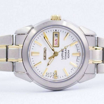 Seiko Sapphire Titanium Quartz 100M SXA115 SXA115P1 SXA115P Women's Watch