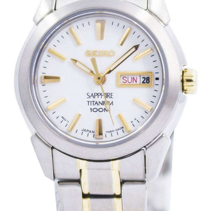 Refurbished Seiko Sapphire Titanium Quartz 100M SXA115 SXA115P1 SXA115P Women's Watch